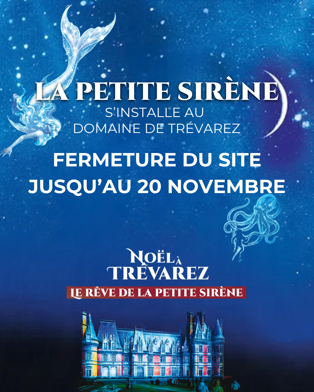 Fermeture du site du 2 au 20 novembre
